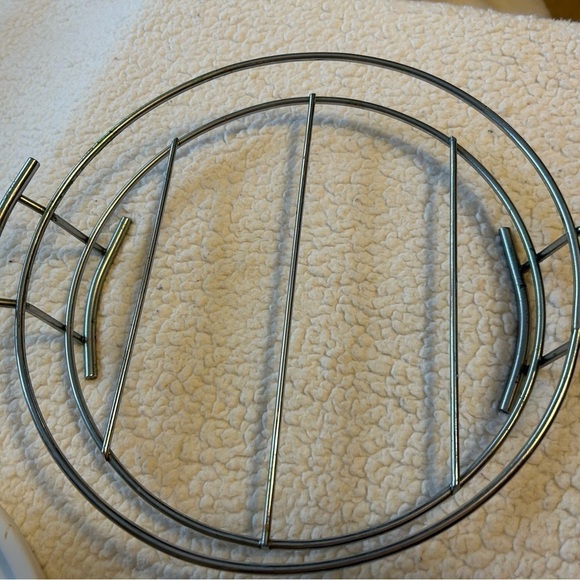 CERAMIC DIVIDED CONDIMENT TRAY WITH RACK. - Picture 4 of 7